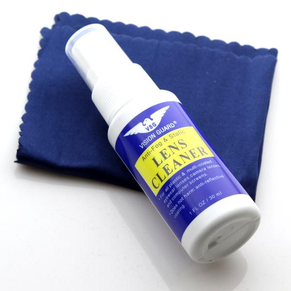 Vision Guard Anti-Fog Sunglasses Glasses & Static Lens Cleaner + Cloth 1012