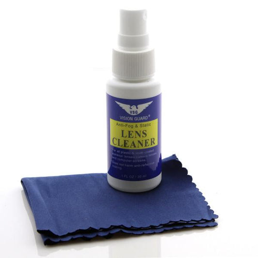 Vision Guard Anti-Fog Sunglasses Glasses & Static Lens Cleaner + Cloth 1012
