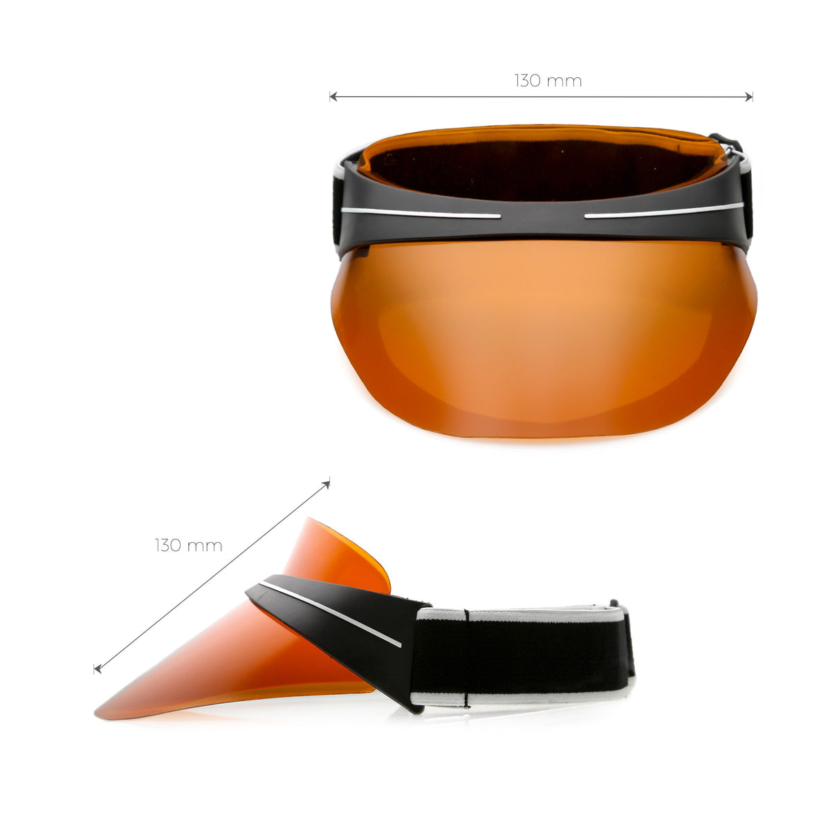 Transparent Color Tinted Sun Visor Club C743