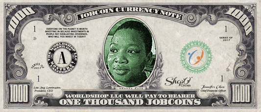 Collect the Okanta Kate Limited Edition of the 1,000 JobCoin™ Note -- April 2017 Honoree