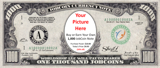 Earn your first 1,000 JobCoin™ Note